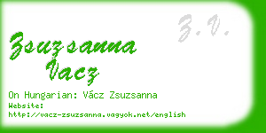 zsuzsanna vacz business card