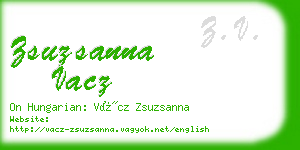 zsuzsanna vacz business card